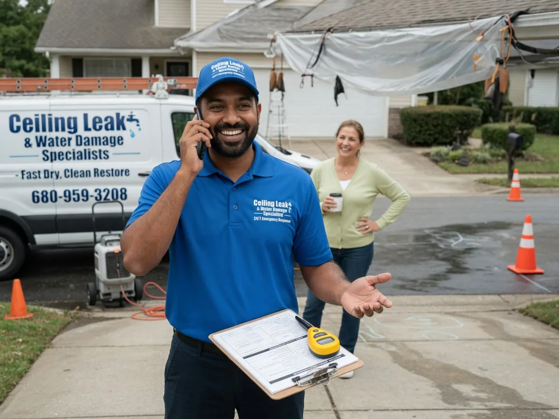 Ceiling Leak Cleanup Celina, OH FAQs